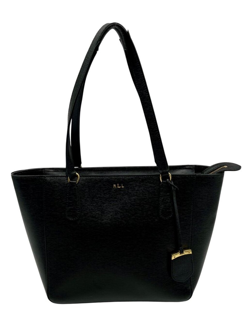 Ralph Lauren Black Leather Satchel Bag